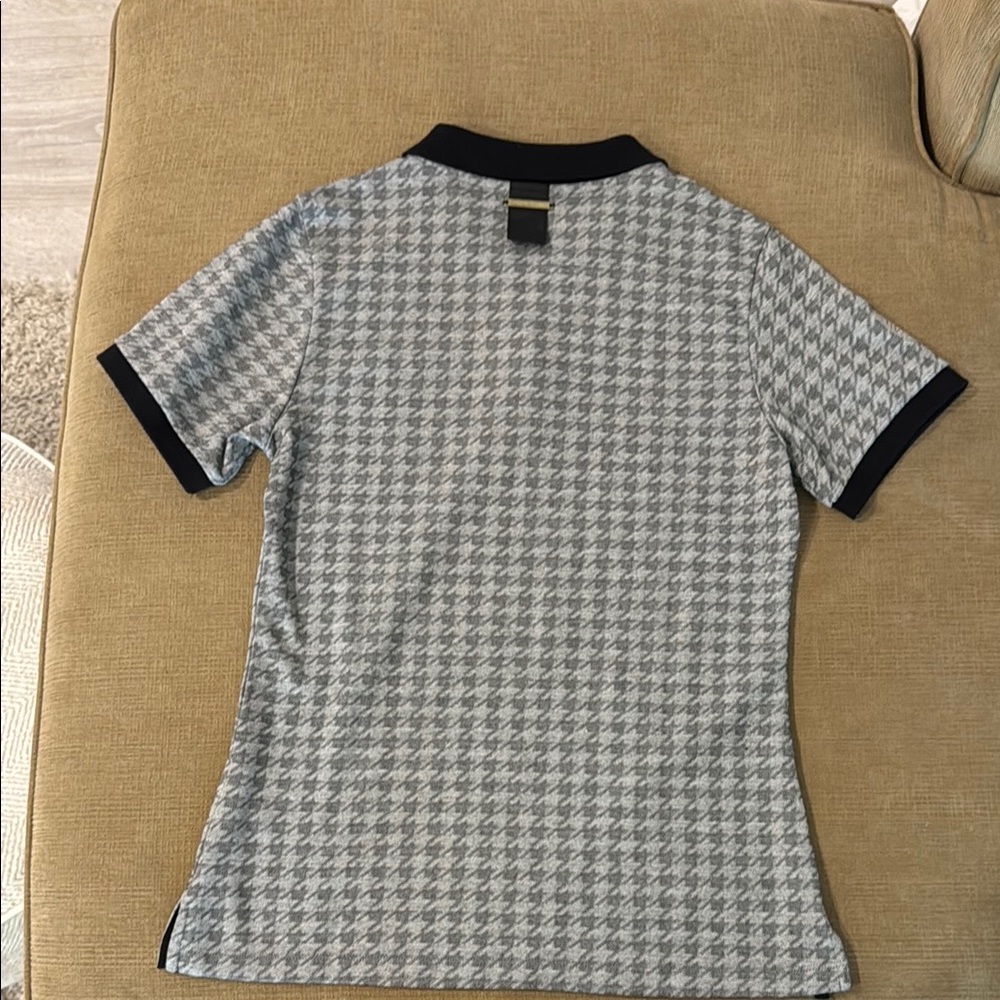 Porsche Polo Shirt - Gray Houndstooth - Picture 2 of 3